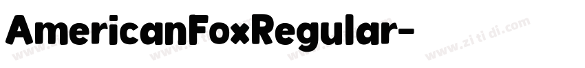 AmericanFoxRegular字体转换