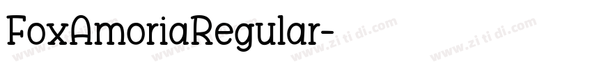 FoxAmoriaRegular字体转换
