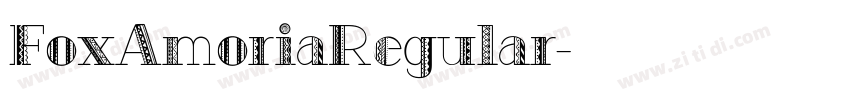 FoxAmoriaRegular字体转换