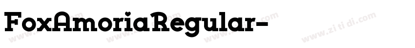 FoxAmoriaRegular字体转换