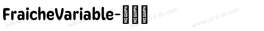 FraicheVariable字体转换