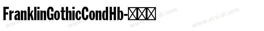 FranklinGothicCondHb字体转换