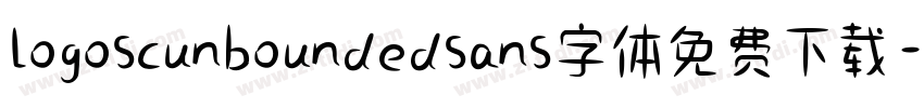 logoscunboundedsans字体免费下载字体转换