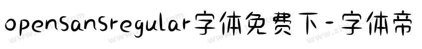 opensansregular字体免费下字体转换