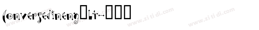 ConverseDINEngAlt字体转换