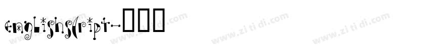 englishscript字体转换