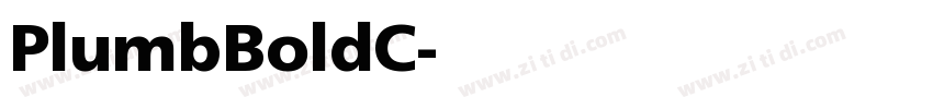 PlumbBoldC字体转换
