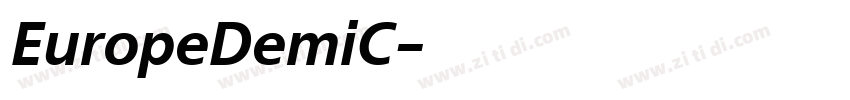 EuropeDemiC字体转换