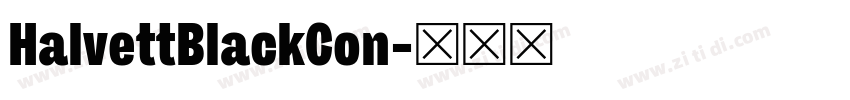 HalvettBlackCon字体转换