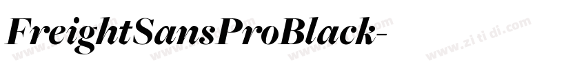 FreightSansProBlack字体转换