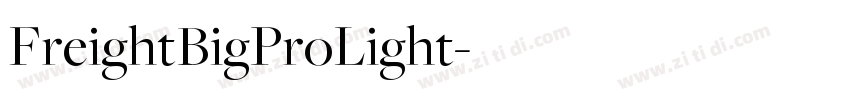 FreightBigProLight字体转换