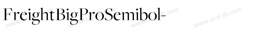 FreightBigProSemibol字体转换