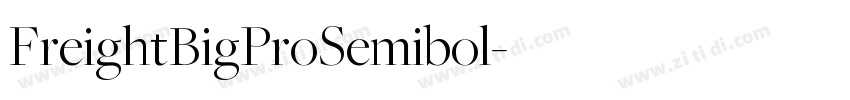 FreightBigProSemibol字体转换
