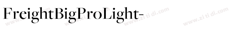 FreightBigProLight字体转换