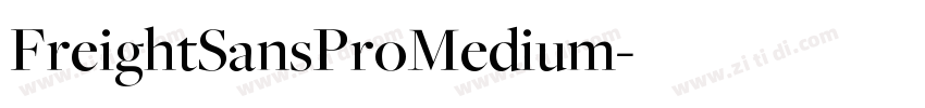 FreightSansProMedium字体转换