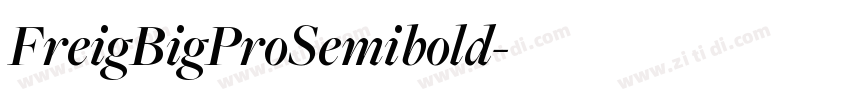 FreigBigProSemibold字体转换