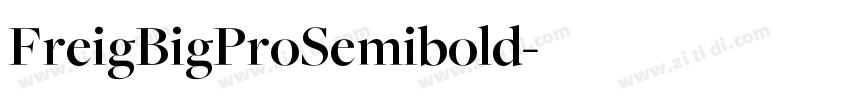 FreigBigProSemibold字体转换