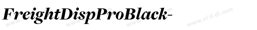 FreightDispProBlack字体转换