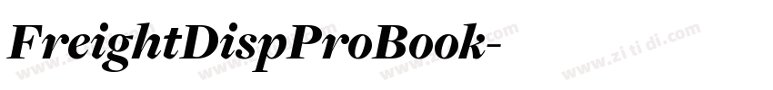 FreightDispProBook字体转换
