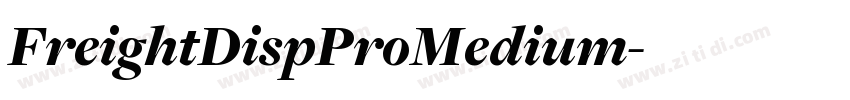 FreightDispProMedium字体转换
