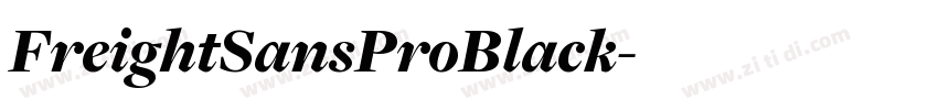 FreightSansProBlack字体转换
