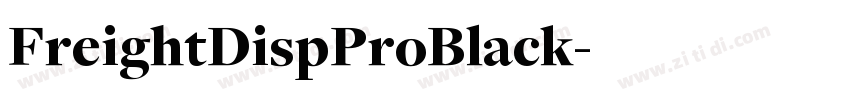 FreightDispProBlack字体转换