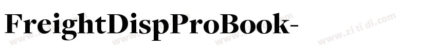 FreightDispProBook字体转换
