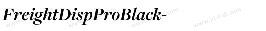FreightDispProBlack字体转换