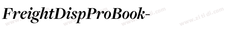 FreightDispProBook字体转换