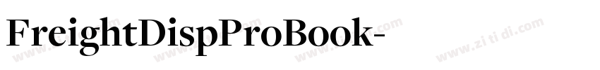 FreightDispProBook字体转换