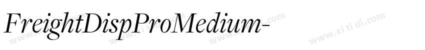 FreightDispProMedium字体转换