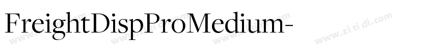 FreightDispProMedium字体转换