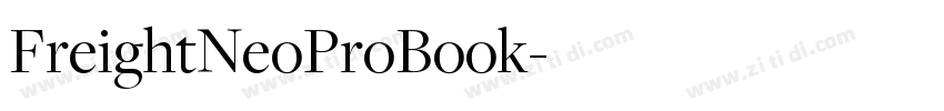 FreightNeoProBook字体转换 FreightNeoProBook字体转换