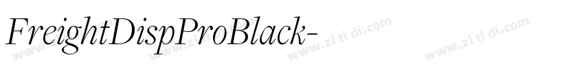 FreightDispProBlack字体转换