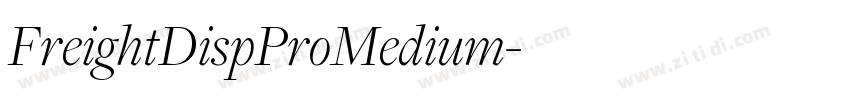 FreightDispProMedium字体转换