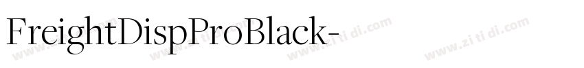 FreightDispProBlack字体转换