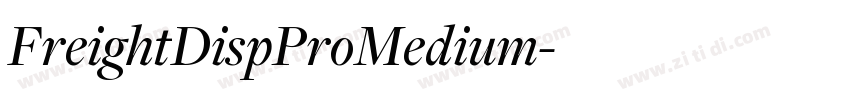 FreightDispProMedium字体转换