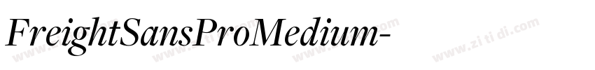 FreightSansProMedium字体转换