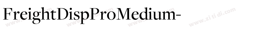 FreightDispProMedium字体转换