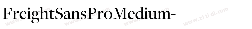 FreightSansProMedium字体转换