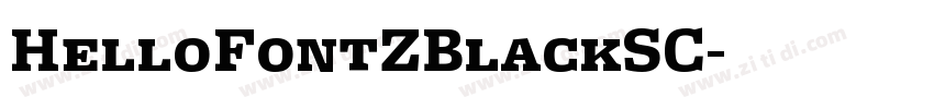 HelloFontZBlackSC字体转换