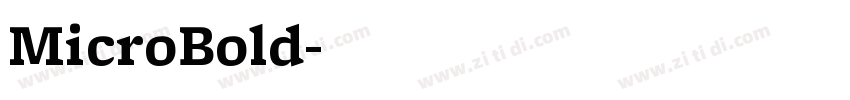 MicroBold字体转换