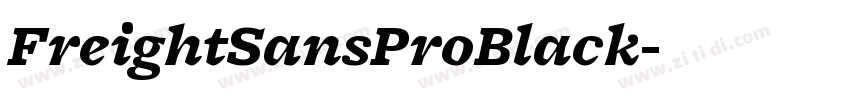 FreightSansProBlack字体转换