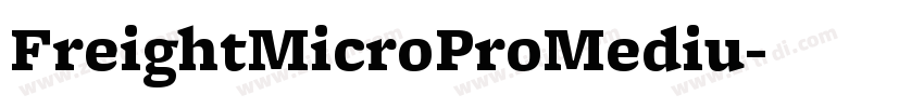 FreightMicroProMediu字体转换 FreightMicroProMediu字体转换