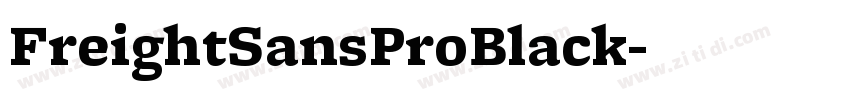 FreightSansProBlack字体转换