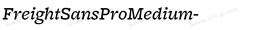FreightSansProMedium字体转换