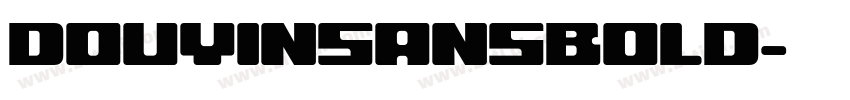 DOUYINSANSBOLD字体转换