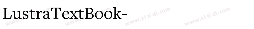LustraTextBook字体转换