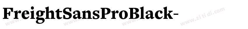 FreightSansProBlack字体转换