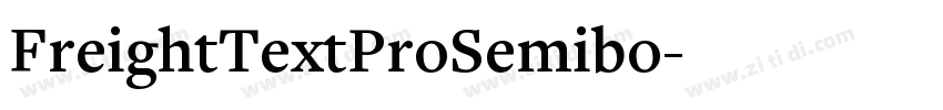 FreightTextProSemibo字体转换